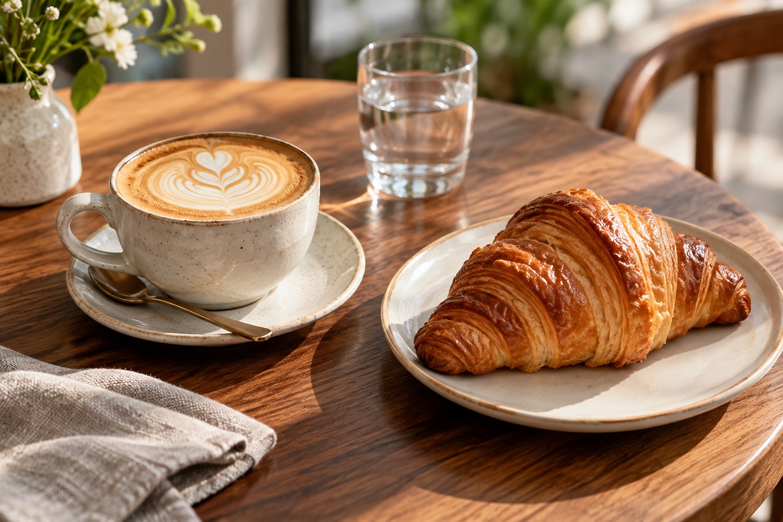 Coffee and fresh pastry